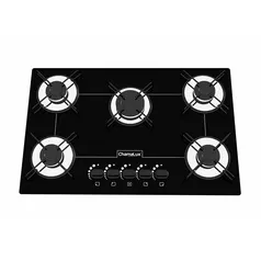 Cooktop 5 Bocas Chamalux GLP Preto 57 Bivolt