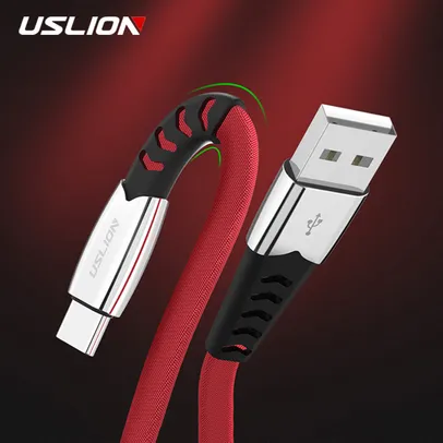 [Já Com Impostos] USLION 5A Cabo USB Tipo C Para Xiaomi Redmi Note 7 Cabo De Carregamento Rápido 