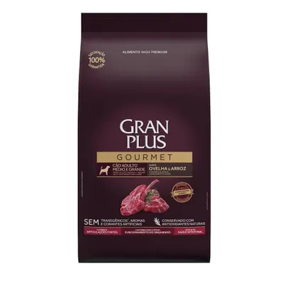 Granplus Ração Granplus Gourmet Para Cães Adultos De Médio E Grande Porte Sabor Ovelha 15Kg