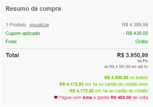 Imagem na descrição da promoção