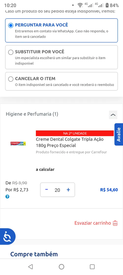 Imagem na descrição da promoção