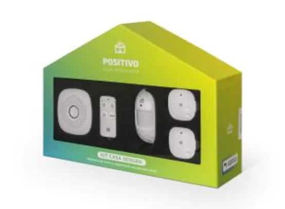 [PRIME] Positivo Casa Inteligente (1 Smart Central + 2 sensores de abertura + 1 sensor de movimento + 1 controle remoto), Branco