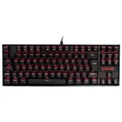 Teclado Mecânico Gamer Redragon Kumara, LED Vermelho, Switch Outemu Brown