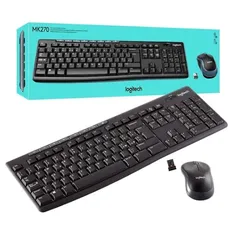 Conjunto Logitech M270 - Teclado e Mouse (sem fio) | R$84