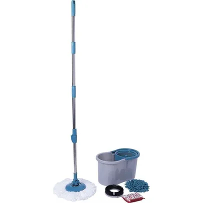 [AME R$29] Mop Fit Giratório com Esponja Multiuso - Fun Clean by Flashlimp