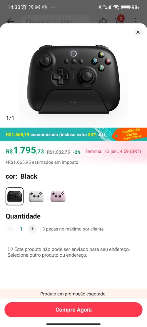 Imagen na descrição da promoção