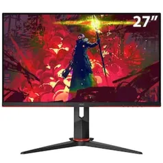 Monitor Gamer LED 27" Full HD AOC Hero 27G2/BK IPS, 1ms, 144 Hz, G-Sync, Design Premium, Game Mode, Shadow Control, Modo Mira, VGA, HDMI e DP