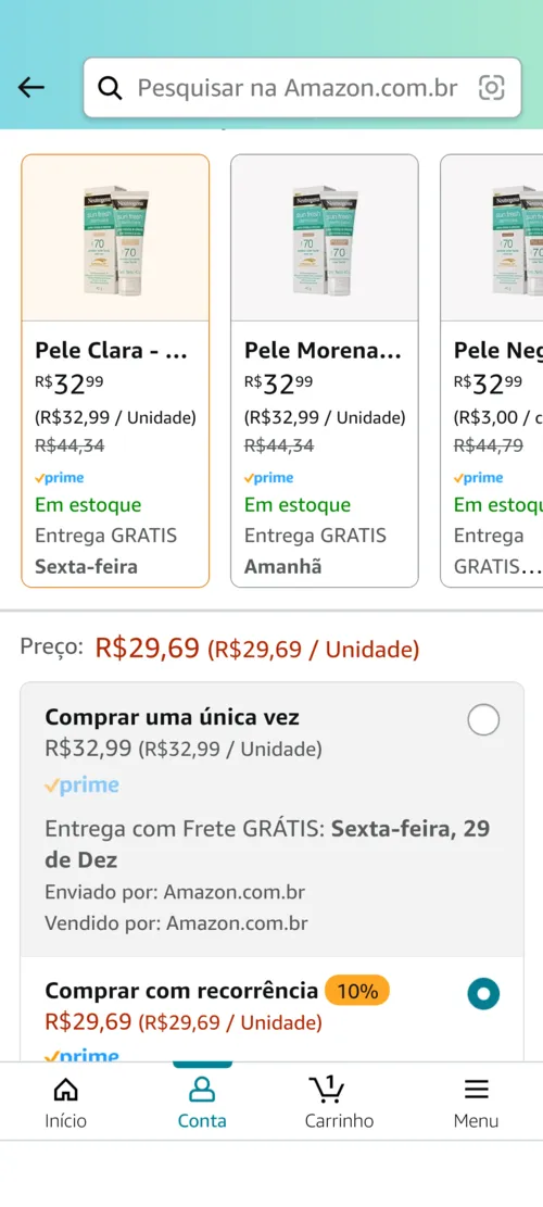 Imagem na descrição da promoção