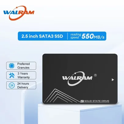 [ APP | Taxa Inclusa | MOEDAS R$ 89 ] SSD Sata3 Walram 256GB