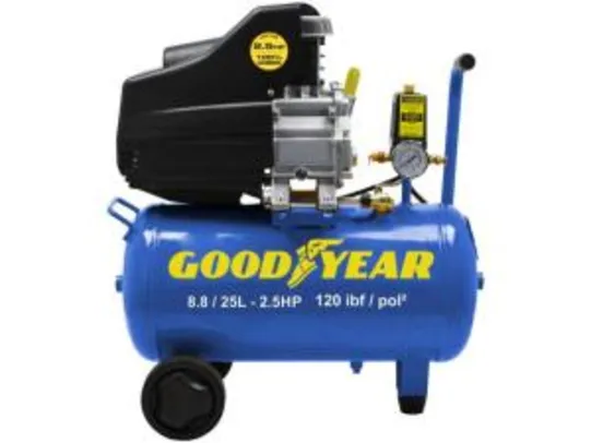 Compressor de Ar Goodyear 2,5HP 25L