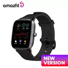 [Com Taxa] Amazfit gts 2 mini smartwatch 68 + modos esportivos de monitor 