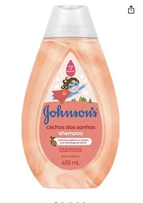 Shampoo Infantil Cachos dos Sonhos, Johnson's, 400ml | R$13