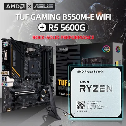 AMD Ryzen 5 5600G R5 5600G CPU + ASUS TUF GAMING B550M E (WI FI)