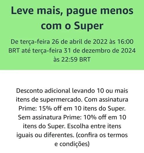 Imagem na descrição da promoção