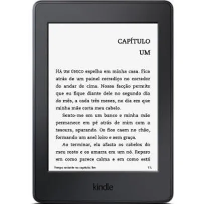 Kindle Paperwhite Wi-Fi, Iluminação embutida, Tela de 6" sensível ao toque de alta Definição - E-Reader CX 1 UN - R$360