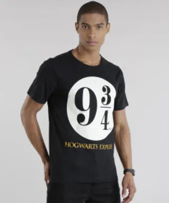 camiseta "hogwarts express" preta - R$17