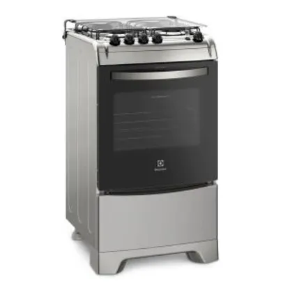 Fogão Electrolux 4 Bocas 52LXU com Queimadores Robustos – Silver - R$755