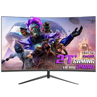 Monitor Gamer SuperFrame Precision, 27 Pol, Curvo, Full HD, 1ms, 240Hz, FreeSync, HDMI/DP, SFP2702G