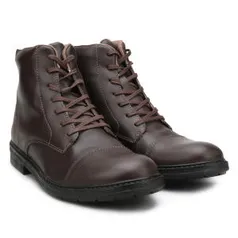 Bota Couro West Coast Masculina - Café. R$139,90