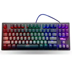 Teclado Mecânico Gamer Flakes Power Hyper Power Rainbow