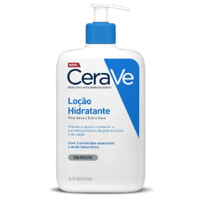 CeraVe, Loção Hidratante Corporal, com textura Fluida e Ácido Hialurônico, 473ml