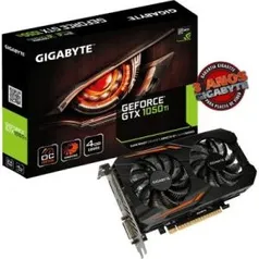 GIGABYTE GEFORCE GTX 1050 TI OC 4GB - 3 ANOS DE GARANTIA - R$879