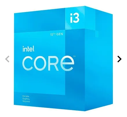 Processador Intel Core i3-12100F, 4-Core, 8-Threads, 3.3GHz ( 4.3GHz Turbo), Cache 12MB, LGA1700, BX8071512100F