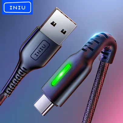 Cabo INIU  3A USB Para Tipo C  ( 50cm)