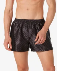  Cueca Samba Canção Veja Cetim Gravataria Preto (M)