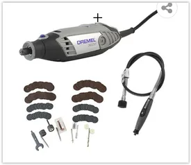 Dremel 3000 Microrretífica com Eixo Flexível e 82 Acessórios | R$ 300