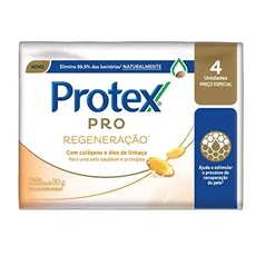 [Super R$7,56]Sabonete em Barra Protex PRO Regeneração 4 unidades Promo Leve Mais Pague Menos