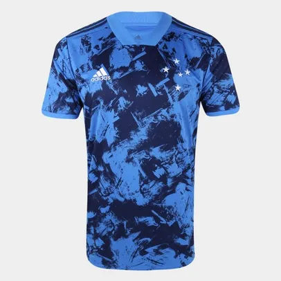 Camisa Cruzeiro III 20/21 s/n° Torcedor Adidas Masculina - Azul Escuro | R$85