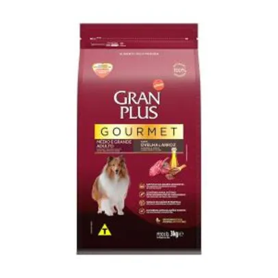 (APP)Ração GranPlus Gourmet para Cães Adultos de Médio e Grande Porte Sabor Ovelha 15 kg | R$93