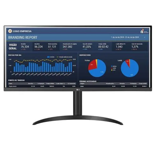 Monitor Gamer Lg 34 Ultrawide Full Hd, 75Hz, 5Ms, Hdmi, Ips, Hdr10, Fr