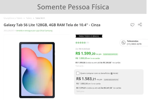 Imagem na descrição da promoção