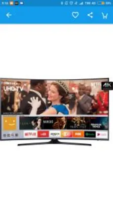 Saindo por R$ 2149,9: Smart tv led 49" 4k tela curva Samsung | Pelando