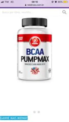 BCAA Pumpmax Midway 120 Caps R$14