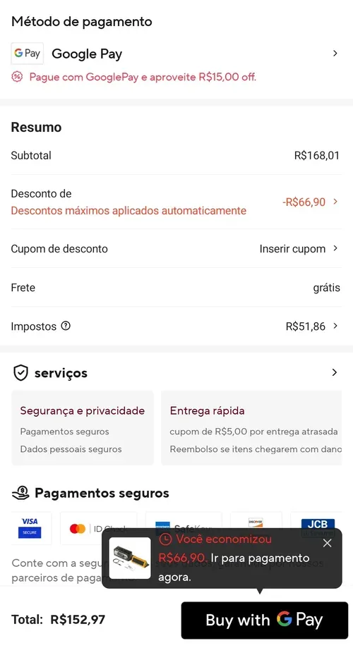 Imagem na descrição da promoção