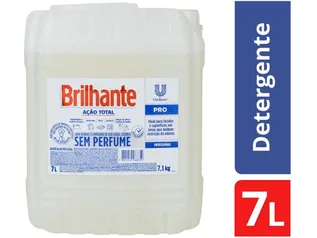 Detergente Líquido Multiuso Brilhante - sem Perfume Pro Ação Total Profissional 7L