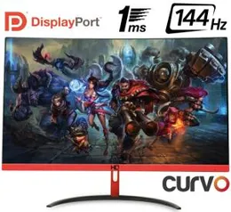 Monitor Gamer LED Curvo 24' 1ms 144hz HQ [R$ 835 com ame] R$931