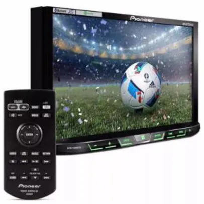 DVD Player Pioneer 2 Din Avh-x598Tv Tela 7 Pole USB Bluetooth Waze Spotify - R$892