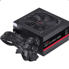 Fonte PCYES Spark 600W, 75+ Eficiência, PFC Ativo, PXSP600WPT