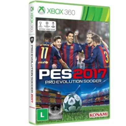 [kabum]  Pro Evolution Soccer 2017 (PES 2017) para Xbox 360 - R$144
