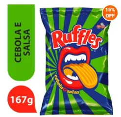 Batata Ruffles Cebola e Salsa 167g | R$5,49