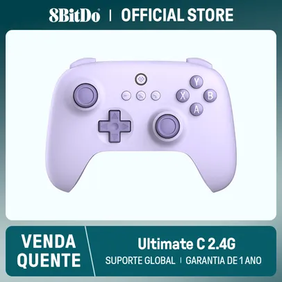 [Taxa Inclusa/ Moedas 🔥R$85,59] Controle 8BitDo Ultimate C Sem fio