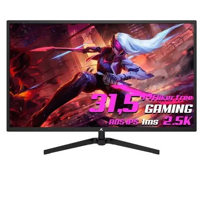 Monitor Gamer SuperFrame Precision Ultra, 31.5 Pol, Quad HD, 2.5K, 1ms, HDMI/DP/VGA, SFP3215