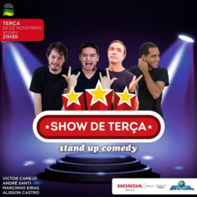 [Sao Paulo] Stand Up com Victor Camejo, Andre Santi, Marcinho Eiras e Alisson Castro.