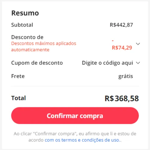 Imagem na descrição da promoção