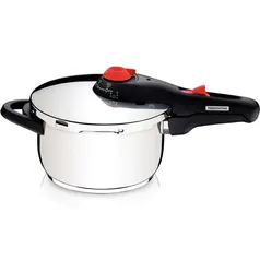 [APP | AME R$ 455 ] Panela de Pressão Aço Inox 4,5L Solar - Tramontina