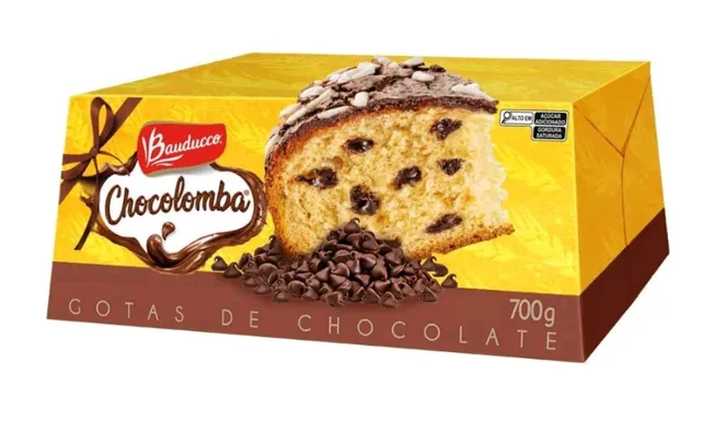 [LEVE 2 GANHE 70% OFF] Chocolomba Pascal com Gotas de Chocolate Bauducco 700g